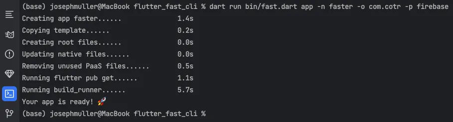 Flutter Fast generation time